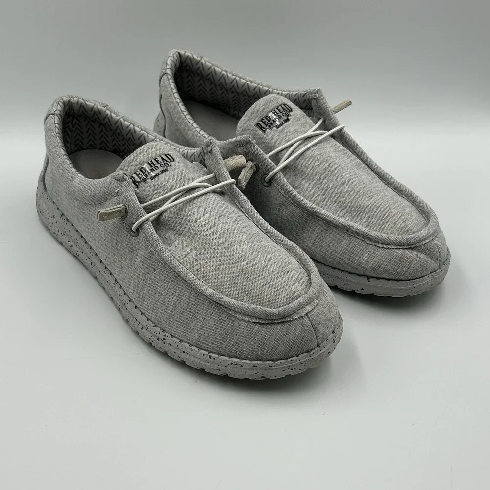 Red Head Brand Co. Men's 12 Slip On Light Gray‎ Loafer Shoes SC0716-FC